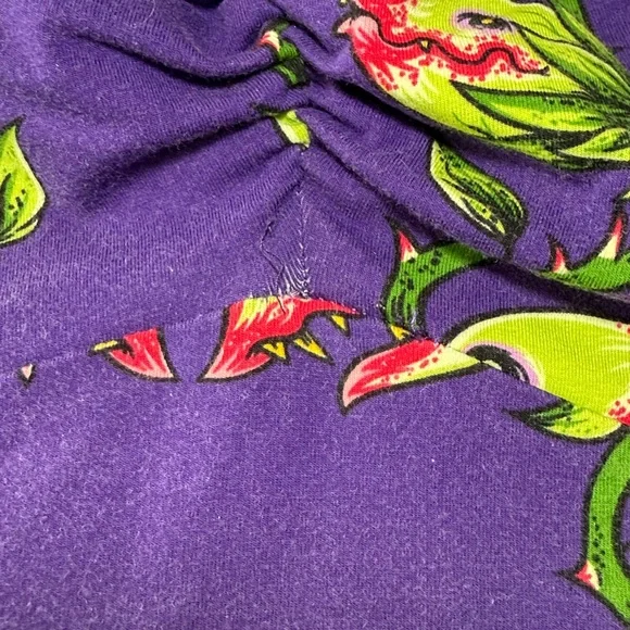 PINUP GIRL CLOTHING PUG KAYLA 3/4 SLEEVE VENUS FLYTRAP TOP SZ XL - Picture 8 of 9